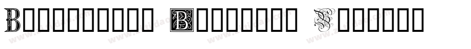 Ornamental Initials B字体转换